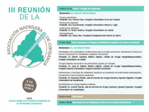 III Reunión Asociación Madrileña de Cirujanos programa