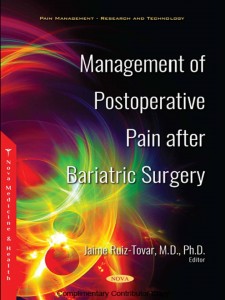 Management of pain after bariatric surgery